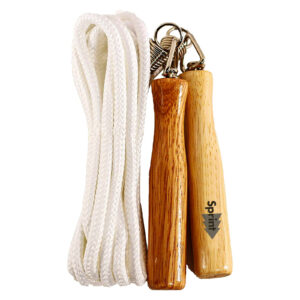 Art No : SS-5302 </br>Jump Rope with Spring Loaded Wooden Handles - Image 2